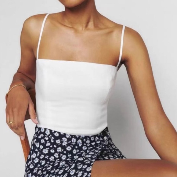 Reformation Overland plum linen top - Picture 10 of 12